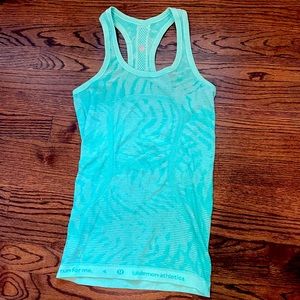Turquoise LIMITED EDITION lululemon swiftly tank